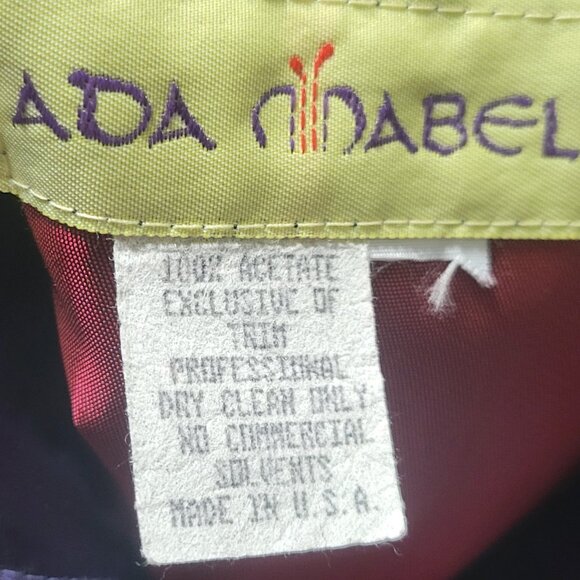 Vintage 80's purple Raincoat by Ada Mabel in Acetate XL - Picture 6 of 6